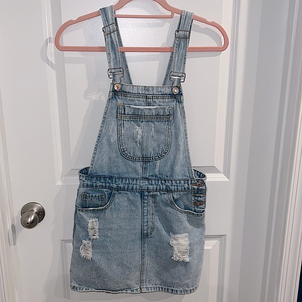 Denim Skirt Romper/Mini Dress